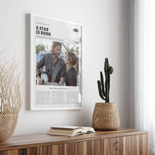 A Star Is Born, Bradley Cooper, Retro Movie Poster, Custom Movie Poster 4421167687
