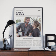 A Star Is Born, Bradley Cooper, Retro Movie Poster, Custom Movie Poster 4421167687