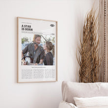 A Star Is Born, Bradley Cooper, Retro Movie Poster, Custom Movie Poster 4421167687
