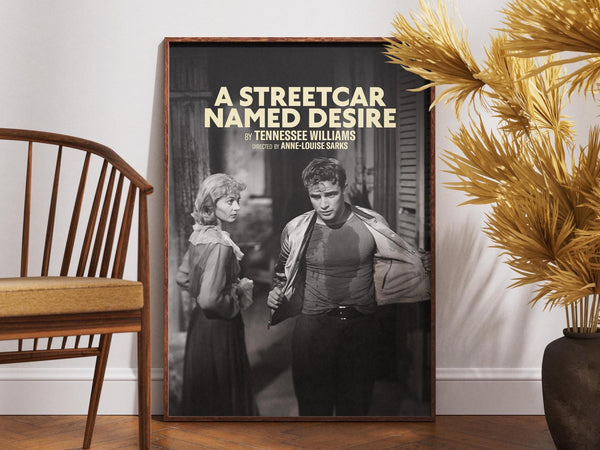 A Streetcar Named Desire Poster, Retro Movie Poster, Vintage Poster, Gift for Her, Wall Art, Gift for Him, Marlon Brando, Tennessee Williams 4301202951