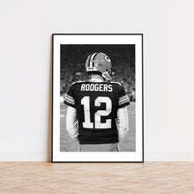 Aaron Rodgers Poster, Fan Poster, Black and White Wall Art, Sport Poster, Photograph Prints,American Football Gift, Sport Decor 1828220081