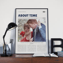 About Time, Richard Curtis, Retro Movie Poster, Custom Movie Poster 4421170294