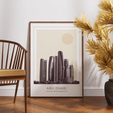 Abu Dhabi Poster Print, Abu Dhabi Travel Poster, Abu Dhabi Minimalistic Wall Art, Abu Dhabi, United Arab Emirates 1882437855
