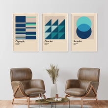 Acadia National Park Mid Century Poster  Abstract Travel Poster  Minimalist Art Print  National Park Poster   Maine Poster 1504798619