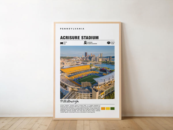 Acrisure Stadium Art Sports Fan Poster (Digital Download or Print)