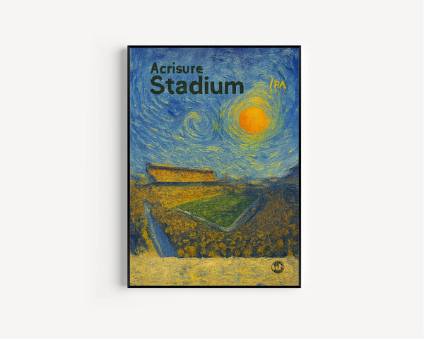 Acrisure Stadium Poster, Steelers Poster, Minimalist, Helvetica, Mid-Century Modern, Football Art, Football Stadium Poster