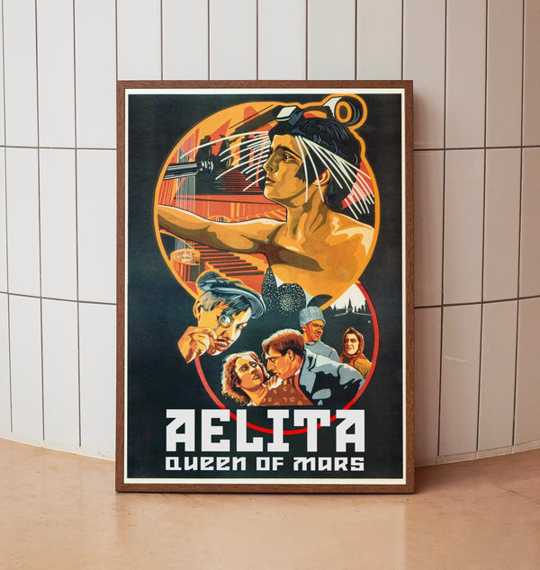 Aelita Queen of Mars 1924Poster Art Print Movie Posters Gift for Movie lovers