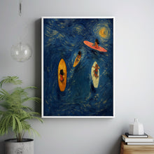 Aerial Surfer Girls Poster, Coastal Wall Art, Ocean Poster Print, Beach House Decor, Summer Wall Art, Turquoise Art Print, Surf Poster