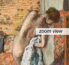 After the Bath by Edgar Degas Print,  After the Bath 1885 Poster, Degas Exhibition Poster, Degas wall Art, Naked Woman print 1190628874