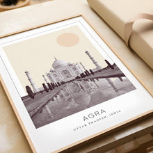 Agra Poster Print, Agra Travel Poster, Agra Minimalistic Wall Art, Agra, Uttar Pradesh, India 1882437495