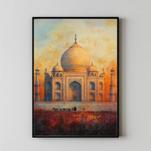 Agra Travel Poster, Travel Print of Agra, Taj Mahal Art Lovers Gift
