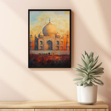 Agra Travel Poster, Travel Print of Agra, Taj Mahal Art Lovers Gift