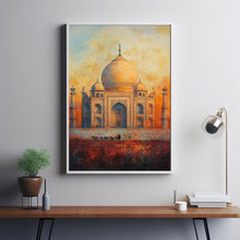 Agra Travel Poster, Travel Print of Agra, Taj Mahal Art Lovers Gift