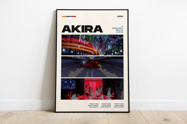 Akira Movie Poster, Modern Movie Poster Print, Akira Poster Wall Decor, DIGITAL FILES, Katsuhiro Otomo 1433165173