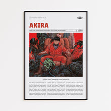 Akira, Katsuhiro Otomo, Retro Movie Poster, Custom Movie Poster Print 4421168750