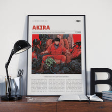 Akira, Katsuhiro Otomo, Retro Movie Poster, Custom Movie Poster Print 4421168750