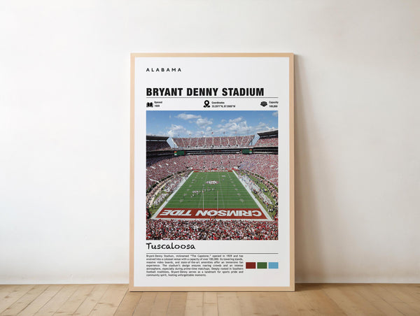 Alabama Bryant-Denny Stadium Print - Sports Venue Wall Art