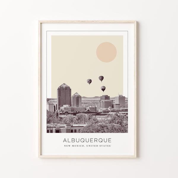 Albuquerque Poster Print, Albuquerque Travel Poster, Albuquerque Minimalistic Wall Art, Albuquerque, New Mexico, United States 1868249636
