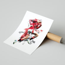 Alejandro Garnacho - 202425 - Home Kit - Football Poster - Football Print 1818426609