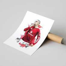 Alejandro Garnacho - 202425 - Home Kit - Poster - Print 1806797419