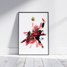 Alejandro Garnacho - Overhead Kick - Poster - Print 1676302796