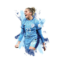 Alessia Russo - England - Away Kit -  Poster -  Print 1628210117