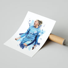 Alessia Russo - England - Away Kit -  Poster -  Print 1628210117