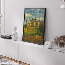 Alexandra Park Poster, London Travel Print, Ally Pally, Alexandra Palace, Muswell Hill, Wood Green, North London, Railway Poster, Vintage