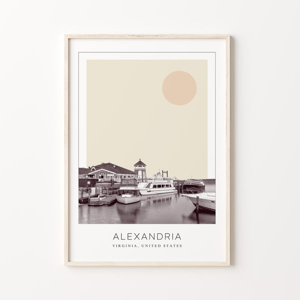Alexandria Poster Print, Alexandria Travel Poster, Alexandria Minimalistic Wall Art, Alexandria, Virginia, United States 1882438521