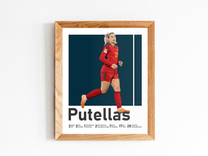 Alexia Putellas Poster, Women's Football Art Print Sport Poster 1557877312