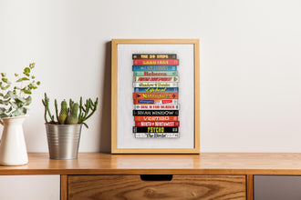Alfred Hitchcock VHS Movie Poster Nostalgic Minimalist Retro Film Wall Art Print Gift 1572298148