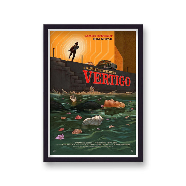 Alfred hitchcock's vertigo v3 reimagined movie poster 1517941434