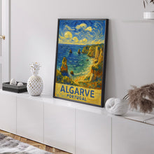 Algarve Portugal Travel Print, Algarve Coast Poster Print, Portugal Coastal Wall Art, Algarve Coast Wall Decor, Portugal Coast