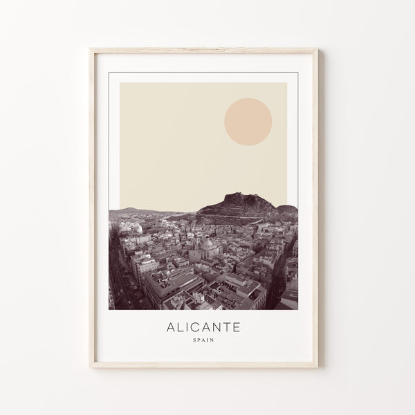 Alicante Poster Print, Alicante Travel Poster, Alicante Minimalistic Wall Art, Alicante, Spain 1882439377