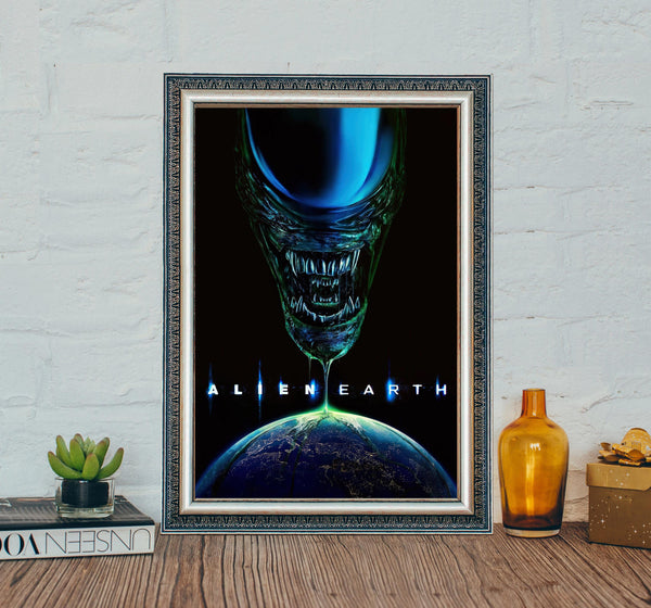 Alien Earth 2025 Movie Poster Classic Sci-Fi Canvas Art 4351727650