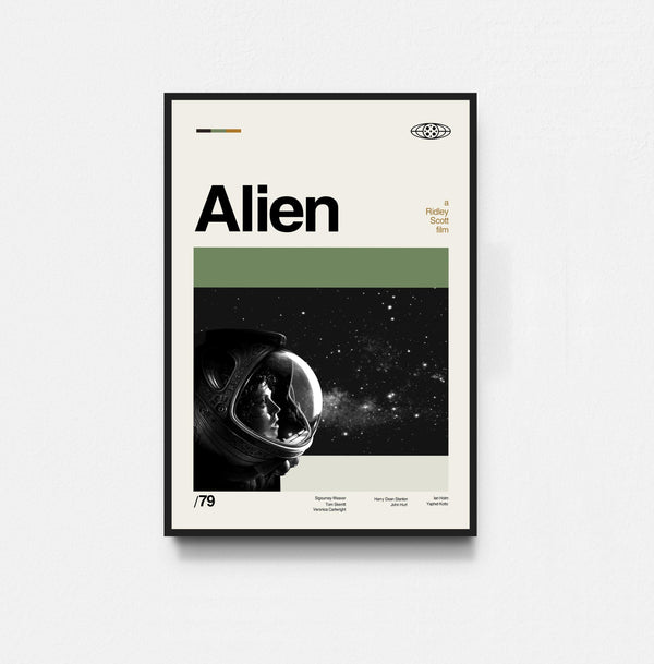 Alien Movie Poster, Alien Poster, Movie Poster, Midcentury Art, Minimalist Art, Retro Poster, Vintage Poster, Wall Decor 1816729617