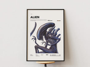 Alien Poster, Ridley Scott's Film Alien Print, Cult Horror Movie Poster, Sigourney Weaver Starring Film Print, Movie Wall Art Idea 4330082913