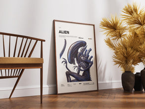 Alien Poster, Ridley Scott's Film Alien Print, Cult Horror Movie Poster, Sigourney Weaver Starring Film Print, Movie Wall Art Idea 4330082913