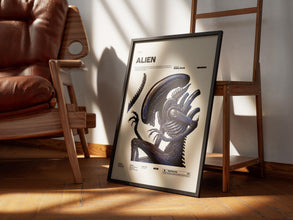 Alien Poster, Ridley Scott's Film Alien Print, Cult Horror Movie Poster, Sigourney Weaver Starring Film Print, Movie Wall Art Idea 4330082913