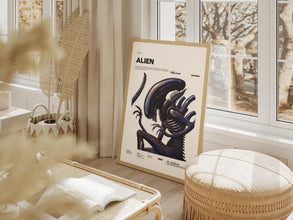Alien Poster, Ridley Scott's Film Alien Print, Cult Horror Movie Poster, Sigourney Weaver Starring Film Print, Movie Wall Art Idea 4330082913