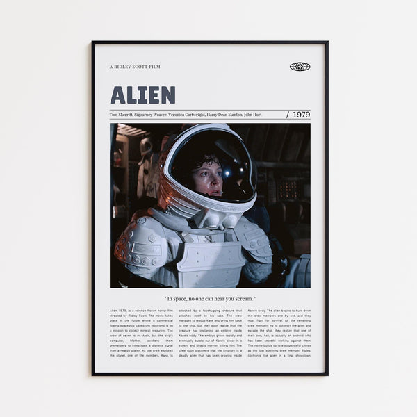 Alien, Ridley Scott, Retro Movie Poster, Custom Movie Poster Print 4421173084