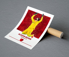 Alisson Becker Poster Football Posters, Football Prints 1889109575