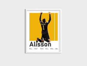 Alisson Becker Poster, Brazilian Goalkeeper Wall Art Sport Poster 1566144491