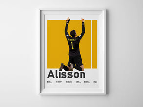 Alisson Becker Poster, Brazilian Goalkeeper Wall Art Sport Poster 1566144491