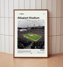 Allegiant Stadium Poster, Las Vegas Raiders Poster Print, NFL Stadium Poster, Football Fan Gift Print