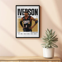 Allen Iverson #3 Poster  The Answer Basketball Wall Art
