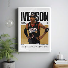 Allen Iverson #3 Poster  The Answer Basketball Wall Art