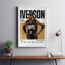 Allen Iverson #3 Poster  The Answer Basketball Wall Art