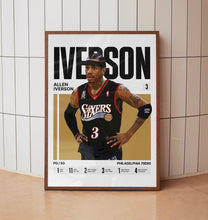 Allen Iverson #3 Poster  The Answer Basketball Wall Art