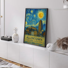Allentown Poster Print, Allentown Travel Poster, Allentown Van Gogh Style Wall Art, Allentown, Pennsylvania, United States
